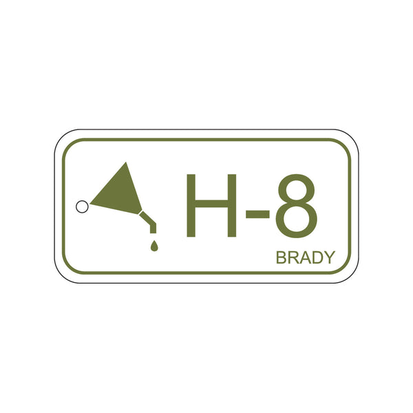 138748 Brady Energy Source Tag Hydraulic H-8 75.00mm x 38.00mm