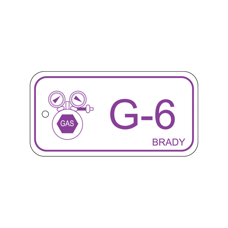138756 Brady Energy Source Tag Gas G-6 75.00mm x 38.00mm
