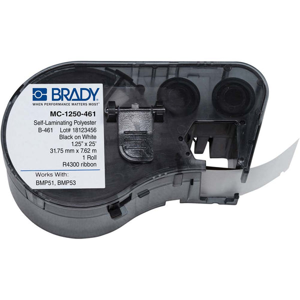 143295 Brady MC-1250-461-AW BMP51-53 Labelmaker Labels 31.75mm x 7.62 m