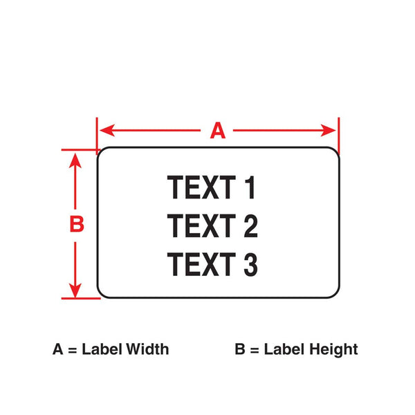 174104 Brady M6-52-423 Polyester Asset Tracking Labels for BMP61 48.26mm x 15.24mm