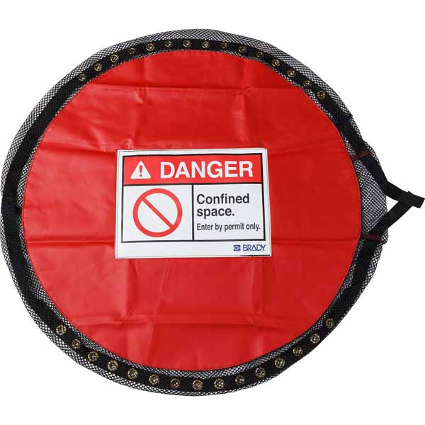 151045 Brady Solid Lockable Cover Confined Space Small