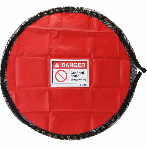 151049 Brady Solid Lockable Cover Confined Space Large