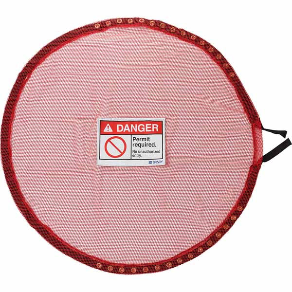 151086 Brady Lock Red Mesh Cover Permit Req Extra Large