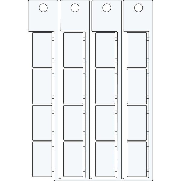 White Adhesive Tags for BSP41 Printers 15mm x 27mm - 1527AD