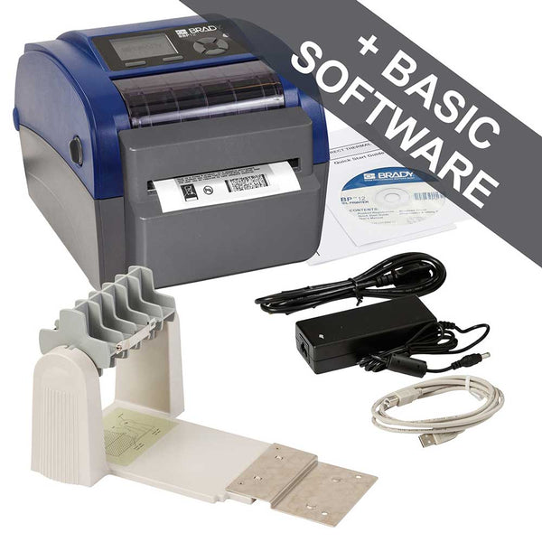 BBP12 Label printer 300 dpi with Cutter, Unwinder and Brady Workstation Suite - 322909