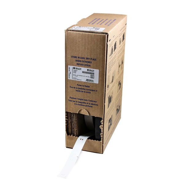 311964 Brady BM7-10x60-7643-WT Bulk Linerless B-7643 cable tags for BMP61 10.00mm x 60.00mm