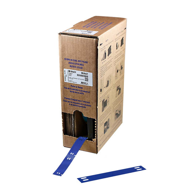 312143 Brady BM71-10x60-B7598-BL Bulk Linerless Polyester Cable Tag for BMP61 10.00mm x 60.00mm