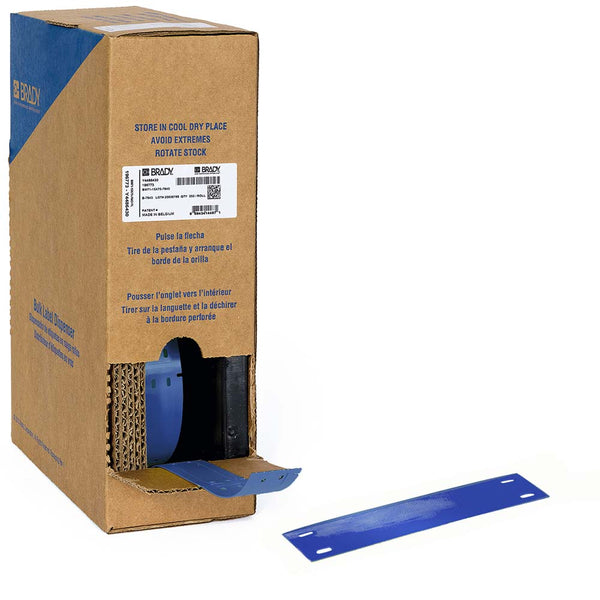 312157 Brady BM71-15x75-B7598-BL Bulk Linerless Polyester Cable Tag for BMP61 15.00mm x 75.00mm