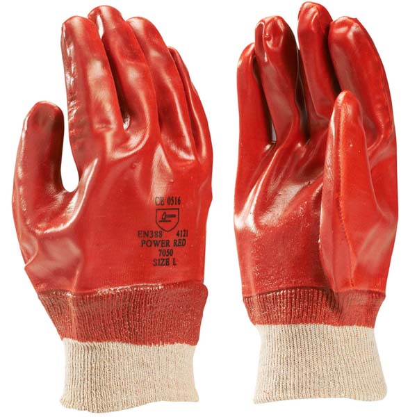 198785 Brady PVC Coated Gloves with Ribbed Cuff