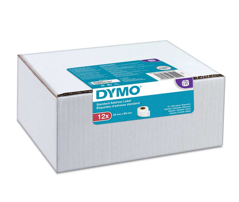 DYMO 99010 12 Pack Labelwriter Standard Address Labels 28 x 89mm - 2093091