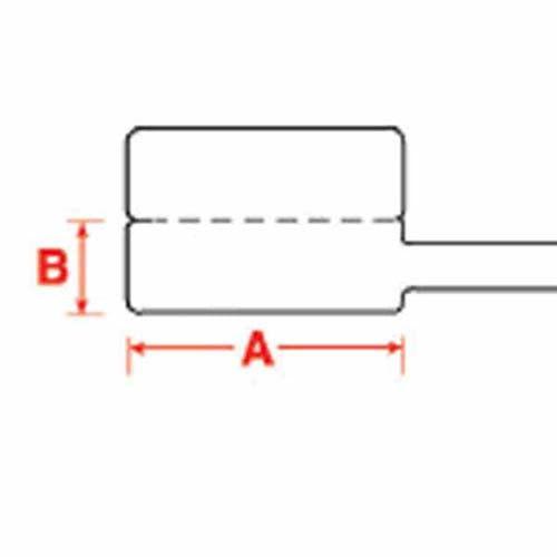 Brady BPTFP-01-425 Thermal Transfer Printable Flags 30mm x 10mm