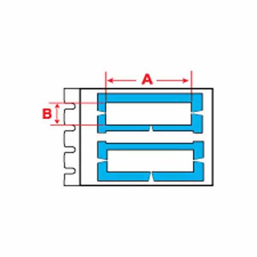 Brady BPT-105-7596-YL Thermal Transfer Printable DuraSleeve Wire Marking Inserts