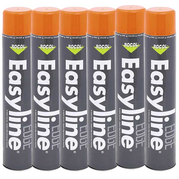 225007 - Easyline Paint Permanent Orange 750ml Pack of 6