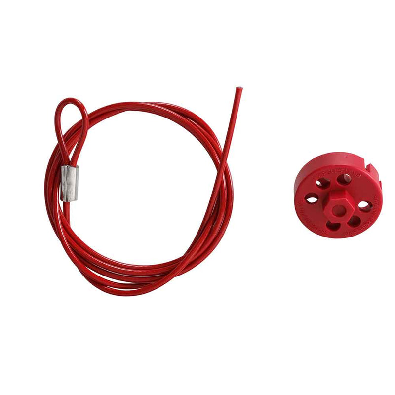 225203 - Brady Pro-Lock + Cable 1.5m Red