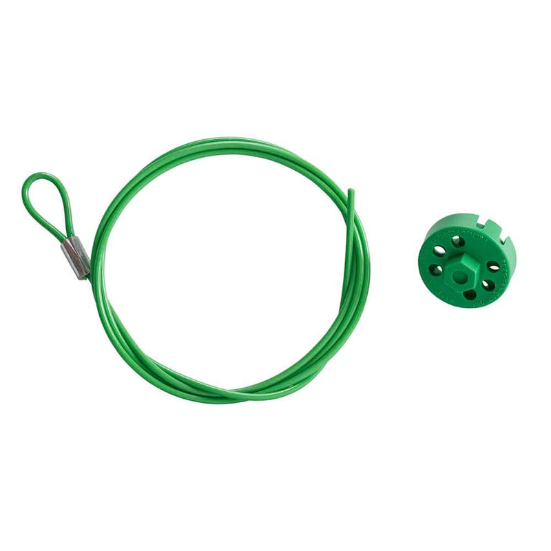 225204 - Brady Pro-Lock + Cable 1.5m Green