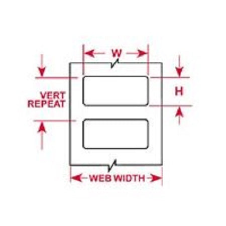 Brady BPT-11-8423-2.5(T) BradyBondz Polyester Labels 6.35mm x 6.35mm - Labelzone