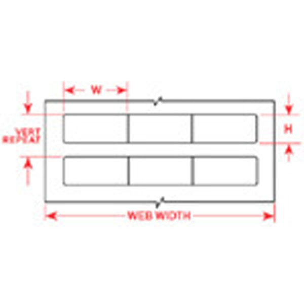 Brady BPT-999-007 Direct Thermal Paper Labels 30.50mm x 21.60mm