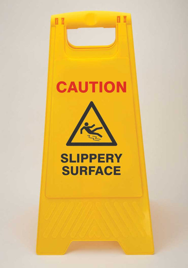 256700 - Heavy Duty Floor Stand - Caution Slippery Surface