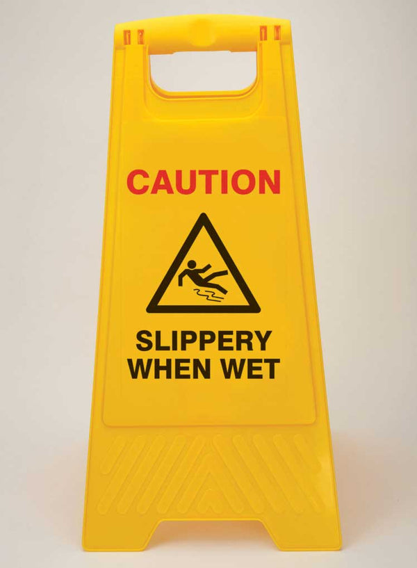 256709 - Heavy Duty Floor Stand Caution Slippery When Wet