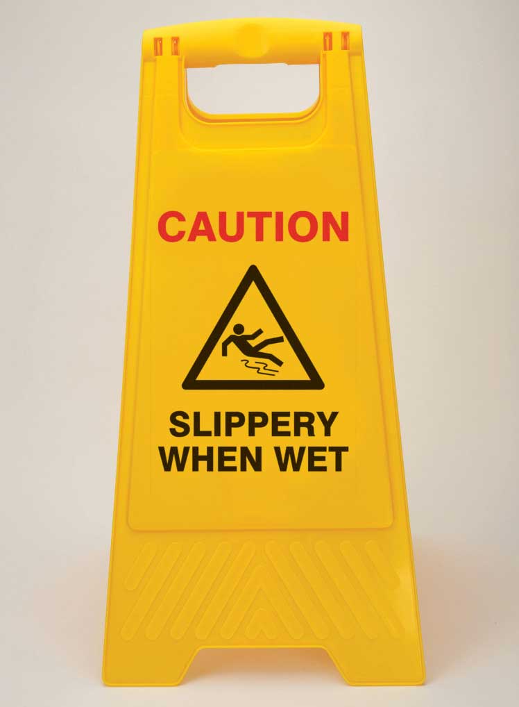 256709 - Heavy Duty Floor Stand Caution Slippery When Wet