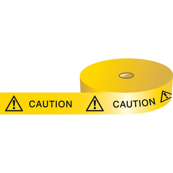 256860 Brady Caution Barricade Tape Black and Yellow 75.00mm x 250.00 m