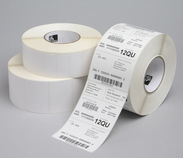 3006291-T - Zebra Z-Select 2000T Coated Thermal Transfer Paper Labels 101.6mm x 76.2mm
