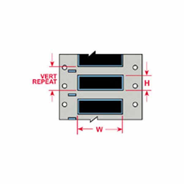 3PS-500-2-BK-S Brady IP Printer Heat-Shrink Polyolefin Labels - Labelzone