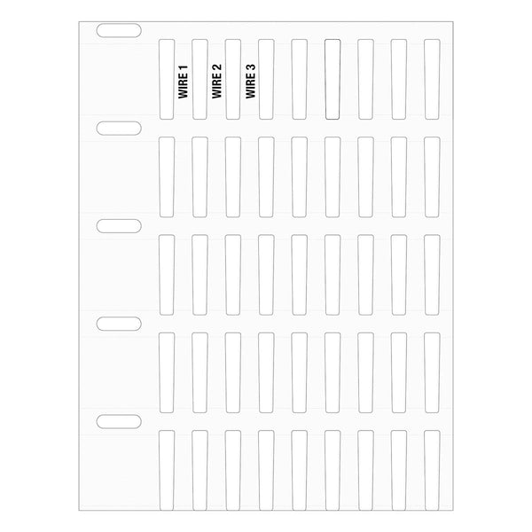 620566 - Brady DuraSleeve Wire Marking Inserts 16.00mm x 4.40mm