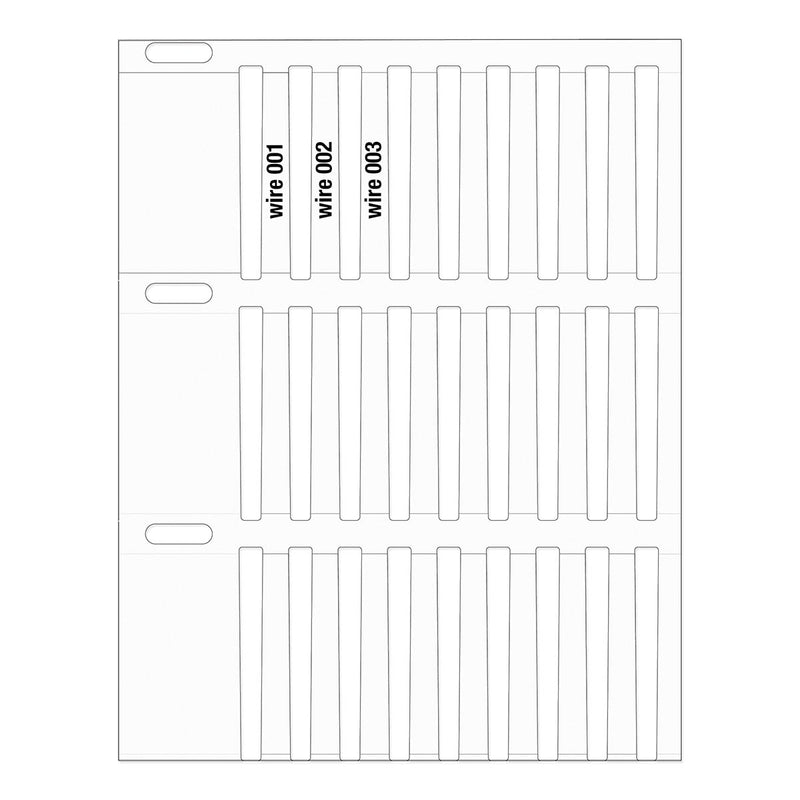 620568 - Brady DuraSleeve Wire Marking Inserts 30.00mm x 4.40mm