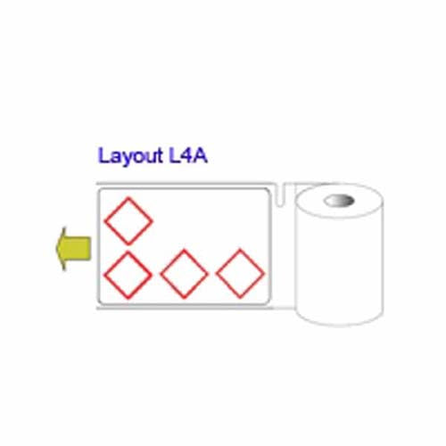 THTCLP-S-L4A-7610-0.4-SC Thermal Transfer (Small Core) CLP 55 x 85mm - L4A- Labels (400 labels per roll)