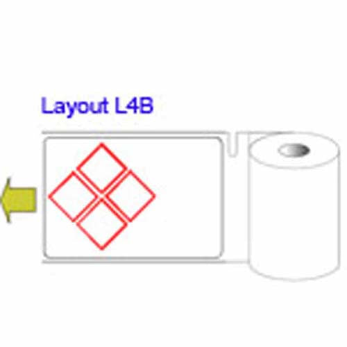 THTCLP-S-L4B-7610-0.4-SC Thermal Transfer (Small Core) CLP 55 x 85mm - L4B- Labels (400 labels per roll)