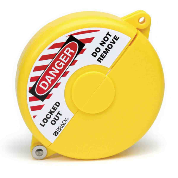 065592 - Brady Gate Valve Lockouts 5-6.5 Yellow