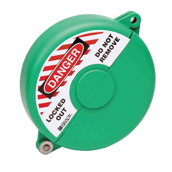 065597 - Brady Gate Valve Lockouts 5-6.5 Green