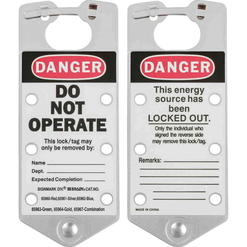 065961 - Brady Labelled Group Lockout Hasps 76.00mm x 180.00mm