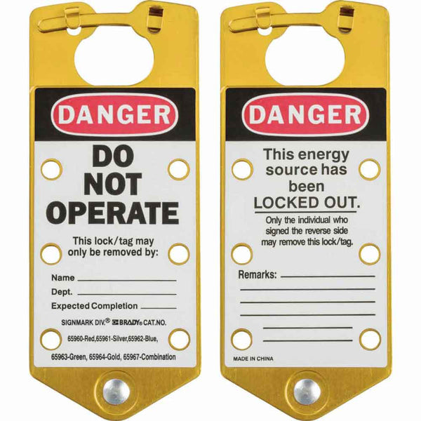 065964 - Brady Labelled Group Lockout Hasps 76.00mm x 180.00mm