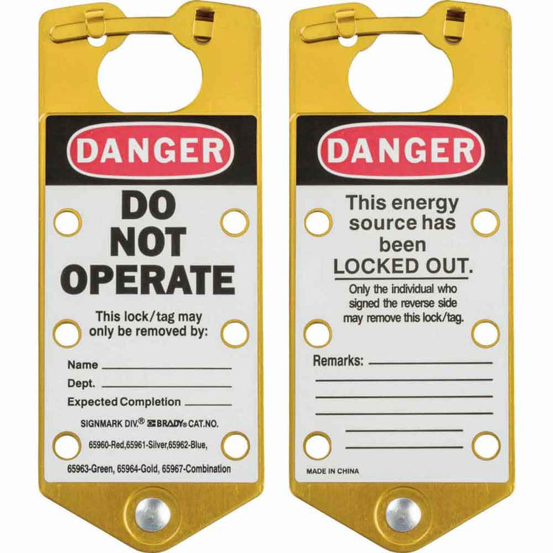 065964 - Brady Labelled Group Lockout Hasps 76.00mm x 180.00mm