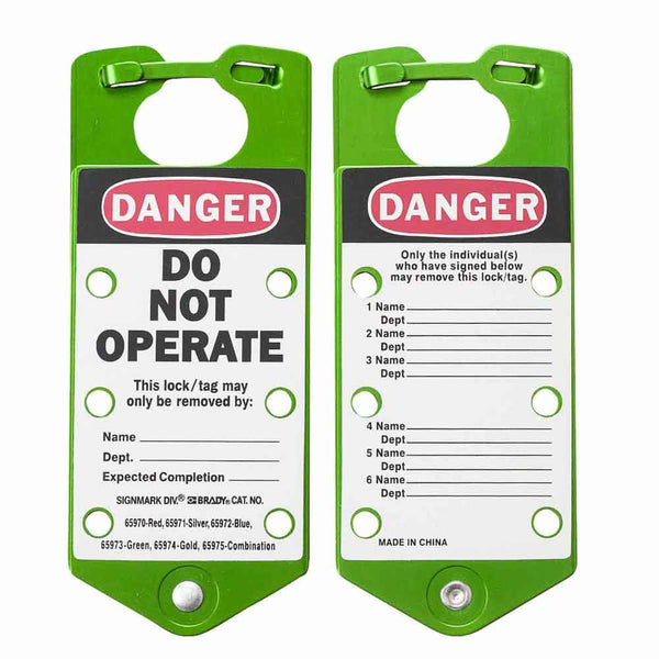 065963 - Brady Labelled Group Lockout Hasps 76.00mm x 180.00mm