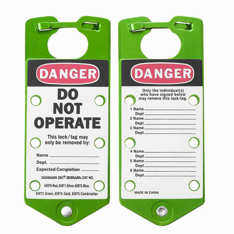 065973 - Brady Labelled Group Lockout Hasps 76.00mm x 180.00mm