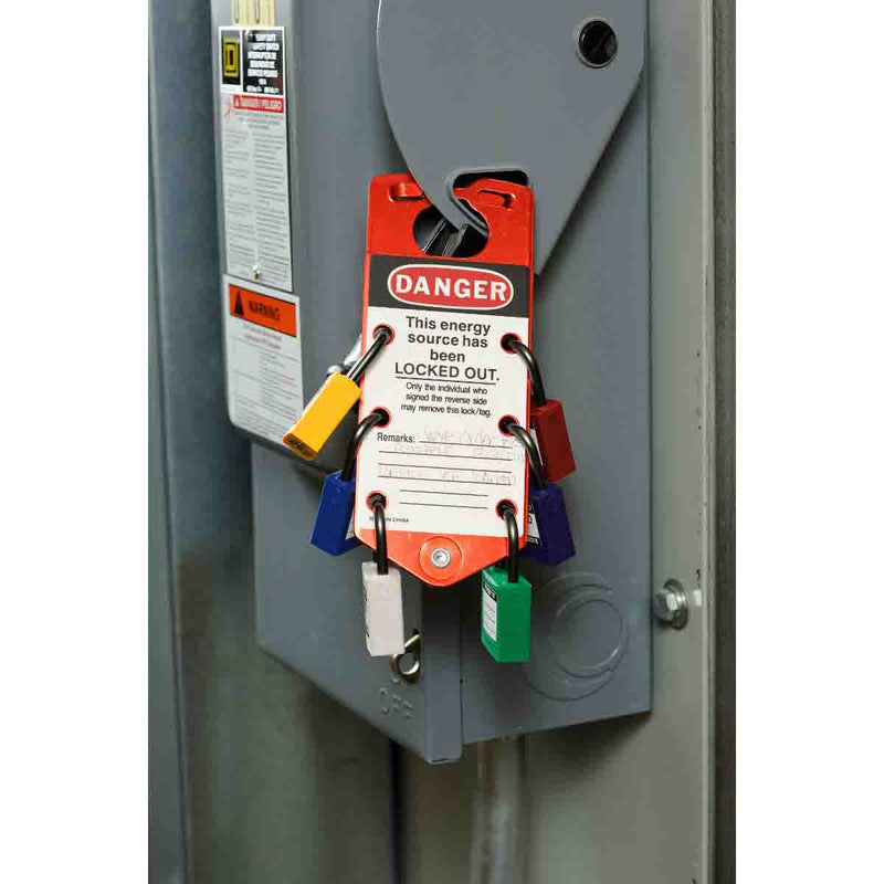 065975 - Brady Labelled Group Lockout Hasps 76.00mm x 180.00mm
