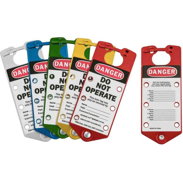 065975 - Brady Labelled Group Lockout Hasps 76.00mm x 180.00mm