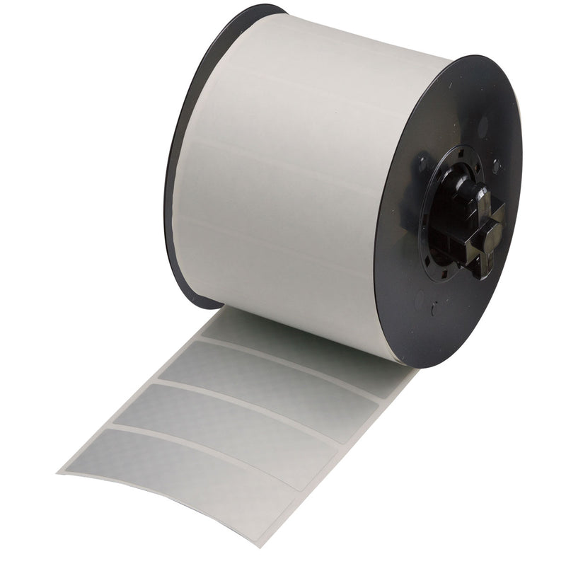 710109 - Silver MiniMark Tamper-Evident Labels - 25.4mm x 76.2mm - Labelzone