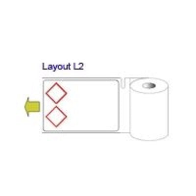 710570 Brady Minimark CLP-GHS Hazardous Substance Labels L2 75mm x 110mm - Labelzone