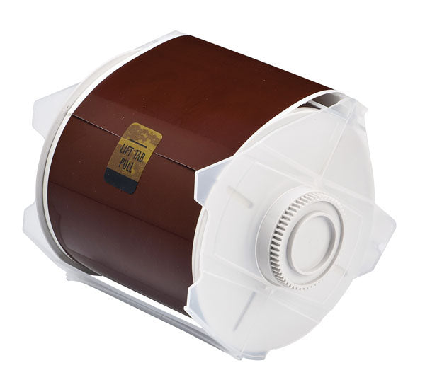076643 - Globalmark 100mm x 30 metre brown Polyester Tape - Labelzone