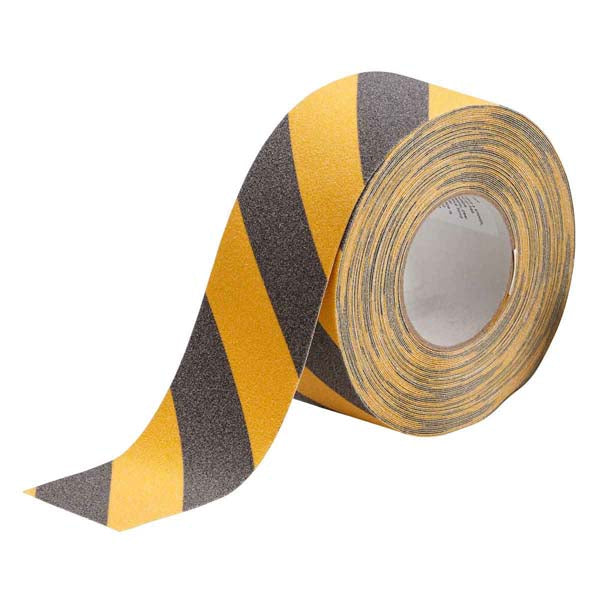 78148 Brady Anti-Skid Striped Tape 75mm x 18m Striped Anti-Skid Tape - Black - Yellow