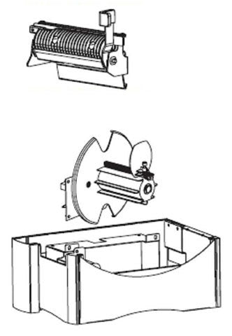 Zebra ZM400 Media Rewind & Peel Unit Kit - 79835