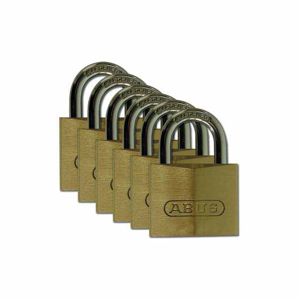 Brady 805831 Brass Padlock 30mm 6 Pack