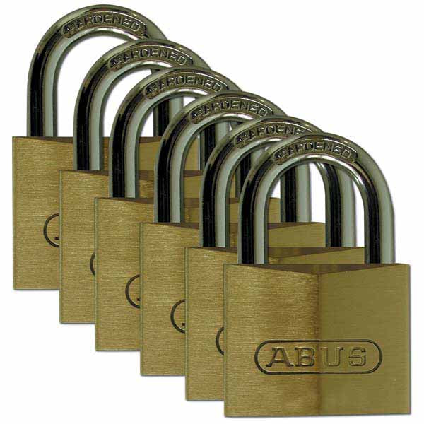 Brady 805834 Brass Padlock 50mm 6 Pack