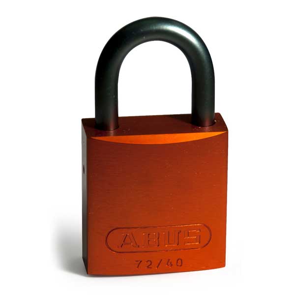 Brady 814070 Aluminium Padlocks 25mm Orange 6 Pack