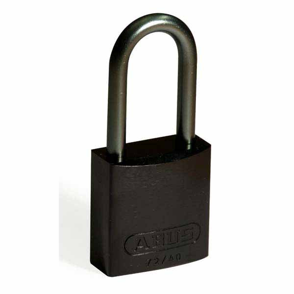 Brady 814074 Aluminium Padlocks 40mm Black 6 Pack