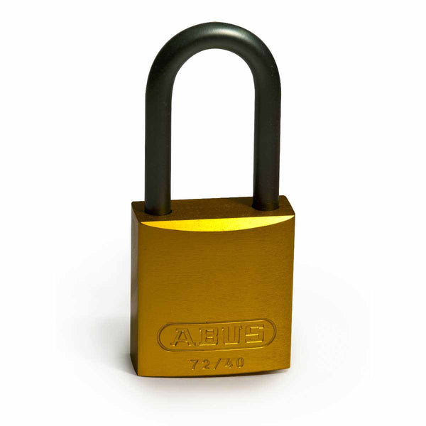 Brady 814075 Aluminium Padlocks 40mm Yellow 6 Pack